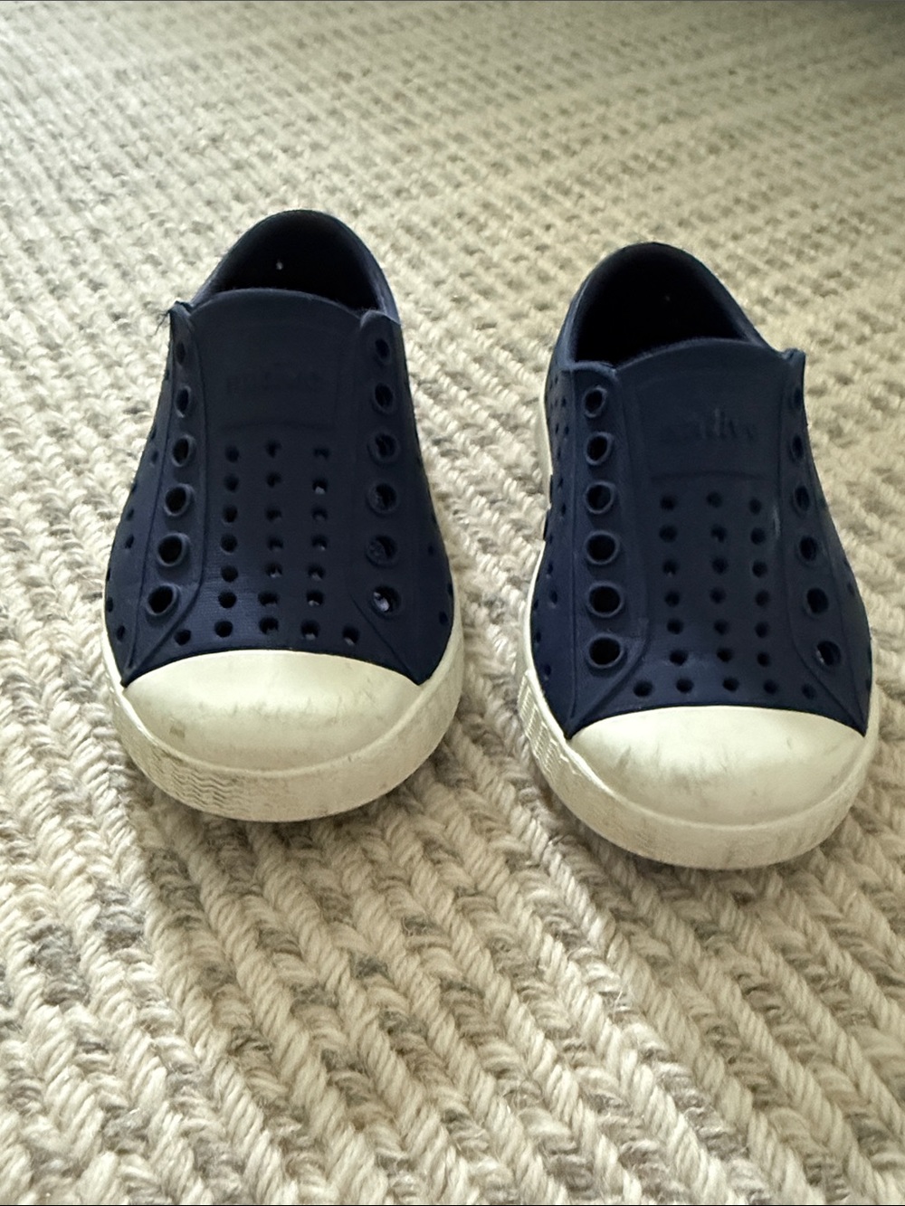 Natives Jefferson Slip-On Kids Shoes in Navy